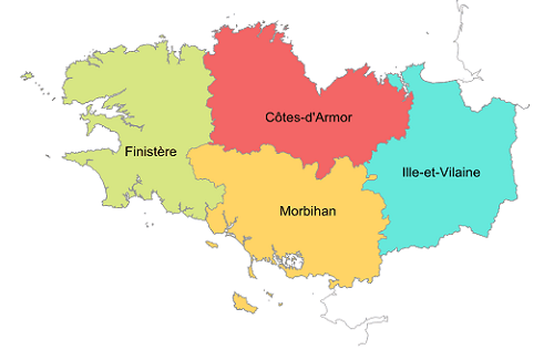 départements bretons