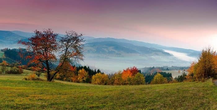 panorama de l'aube