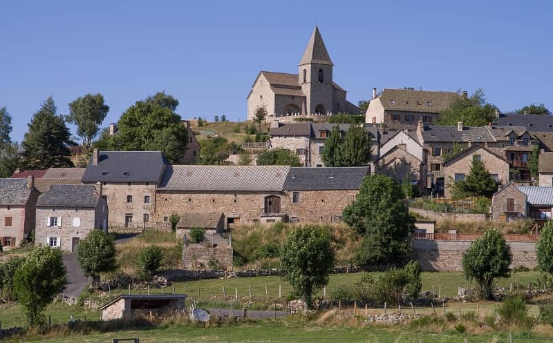 Village de Lozère en Occitanie