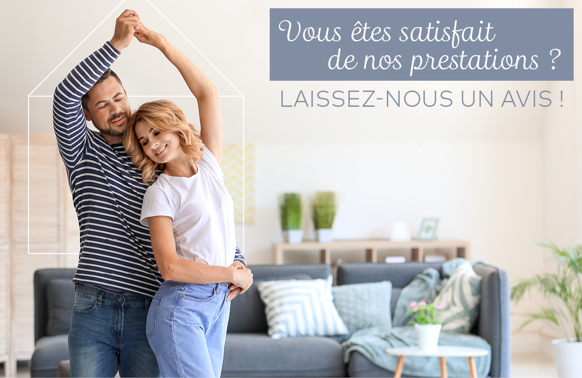 visuel enquete de satisfaction couple heureux